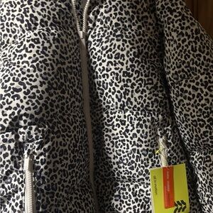 All in Motion Kids Black and White Patterned Puffer Jacket